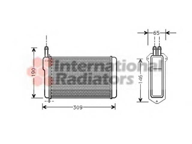 Радиатор печки для моделей: LADA (SAMARA, SAMARA)