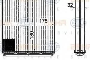Радиатор печки  для моделей: LAND ROVER (FREELANDER, RANGE-ROVER), VOLVO (S80,V70,XC70,XC60)