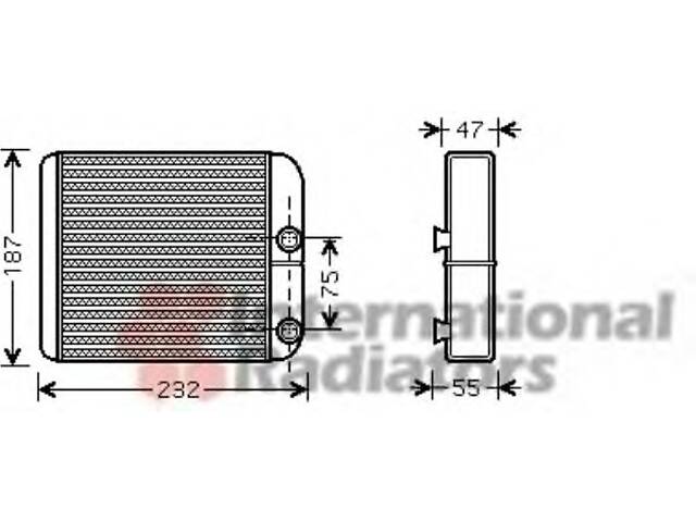 Радіатор печі для моделей: MITSUBISHI (L-200, GALANT, GALANT)