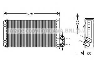 Радиатор печки для моделей: NISSAN (INTERSTAR, INTERSTAR,INTERSTAR), OPEL (MOVANO,MOVANO,MOVANO,MOVANO), RENAULT (MASTE