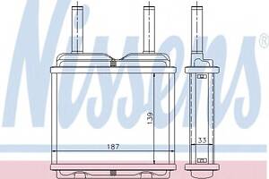 Радиатор печки для моделей: OPEL (CORSA, CORSA,CORSA), VAUXHALL (NOVA,NOVA,NOVAVAN)
