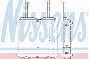 Радіатор для моделей:OPEL (CORSA, CORSA, CORSA), VAUXHALL (NOVA, NOVA, NOVAVAN)