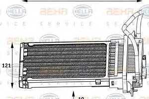 Радиатор печки  для моделей: OPEL (MERIVA)