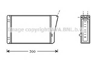 Радиатор печки для моделей: OPEL (OMEGA, OMEGA), VAUXHALL (OMEGA,OMEGA)