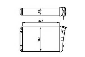 Радиатор печки для моделей: OPEL (OMEGA, OMEGA), VAUXHALL (OMEGA,OMEGA)