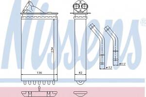Радиатор печки для моделей: OPEL (OMEGA, OMEGA), VAUXHALL (OMEGA,OMEGA)