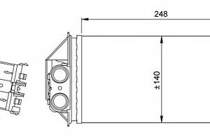 Радиатор печки для моделей: PEUGEOT (307, 307,307)