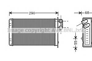 Радіатор пічки для моделей: PEUGEOT (405,405,405,405,406,406,406)