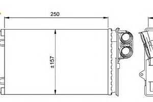 Радиатор печки для моделей: PEUGEOT (405, 405,405,405,406,406,406)