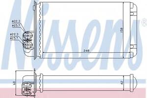 Радиатор печки для моделей: PEUGEOT (406, 406,406)