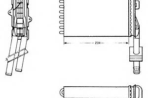Радіатор для моделі:RENAULT (21,21,21,21)