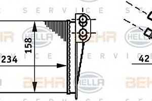 Радиатор печки для моделей: RENAULT (CLIO, CLIO,THALIA)