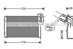 Радиатор печки для моделей: RENAULT (KANGOO, KANGOO)