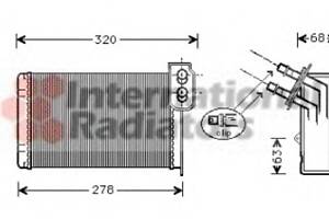 Радиатор печки для моделей: RENAULT (KANGOO, KANGOO)