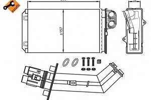 Радиатор печки для моделей: RENAULT (LAGUNA, LAGUNA)