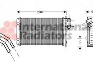 Радиатор печки для моделей: RENAULT (MEGANE, SCENIC)