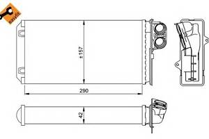 Радиатор печки для моделей: RENAULT (SAFRANE, SAFRANE)
