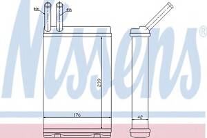 Радиатор печки  для моделей: VOLVO (940, 940,940,960,960,960,960,740,760,760,780,S90,V90,740,940)