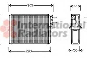 Радіатор пічки для моделей: VOLVO (S80, V70, S60, XC70, XC90)