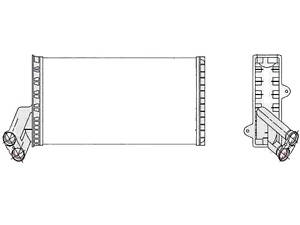 Радиатор печки Citroen Jumpy 1996-2003