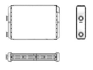 Радиатор печки Fiat Doblo 2001-2009 (FPS)