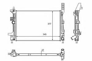 Радиатор печки Ford Focus/C-Max/Kuga/Transit 1.5/1.6TDCi 10-