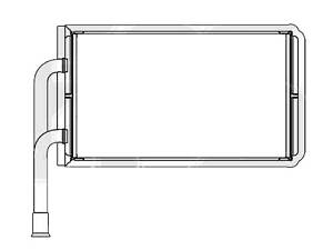 Радиатор печки Ford Transit 00-06 (FPS)