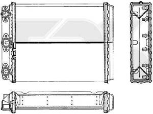 Радиатор печки Mercedes W124 E-Class (FPS)