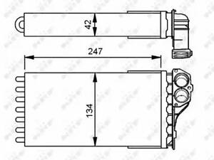 Радиатор печки на 307