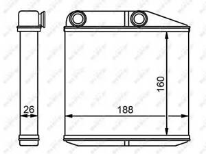 Радиатор печки на Adam, Bipper, Corsa D, Corsa E, Fiorino, Grande Punto, Linea, Mito, Nemo, Punto, Punto/Grande Punto
