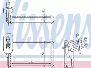 Радиатор печки на Caddy, Golf, Inca, Octavia, Polo