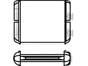 Радиатор печки Opel Astra F / Zafira (FPS) FP 52 N34