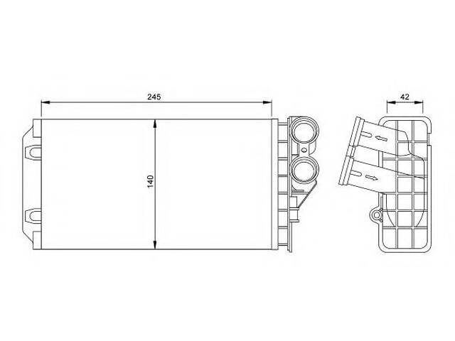 Радиатор печки Peugeot 307 1.4-2.0HDI 00-