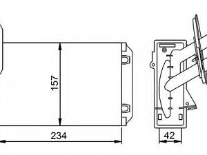 Радиатор печки VW Caddy II/Golf I-IV 1.4-2.3/1.9 TDI 95-06