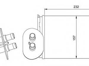 Радиатор печки VW T4 90-03- (+AC)