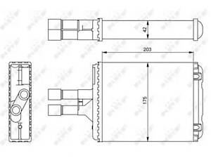 Радиатор печки на Vectra B
