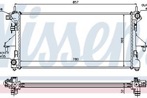 Радиатор PEUGEOT BOXER / DS DS 3 (SA_) / CITROEN JUMPER / CITROEN C2 (JM_) 2002-2020 г.