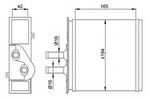 Радіатор пічки Fiat Punto 1.2-1.7 94-00 53204