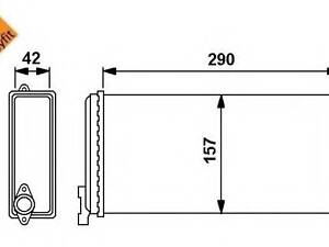 Радиатор печки MB 190 W201 2.0-2.6/2.0D-2.5D/2.5TD 82-93