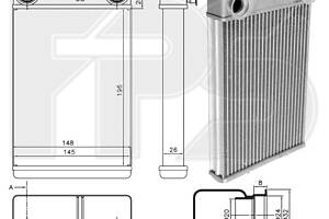 Радиатор печки на Aveo, Encore, Mokka, Trax