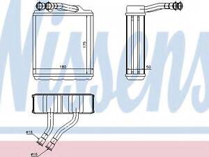 Радіатор пічки NISSENS 73464 TOYOTA CARINA E седан (_T19_)