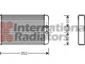 Радіатор пічки VAN WEZEL 17006265 на FIAT DUCATO автобус (230)