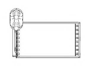 Радiатор пічки VW Sharan/Ford Galaxy/Seat Alhambra 1.8-2.8 03.95-03.10 53550