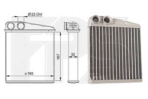 Радиатор печки,
