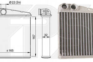 Радиатор печки,
