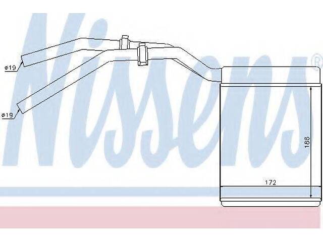 Радиатор печки C-MAX (DM2)FOCUS 1.6-2.5 04-12 NISSENS 71770 на FORD KUGA I - Фото 1
