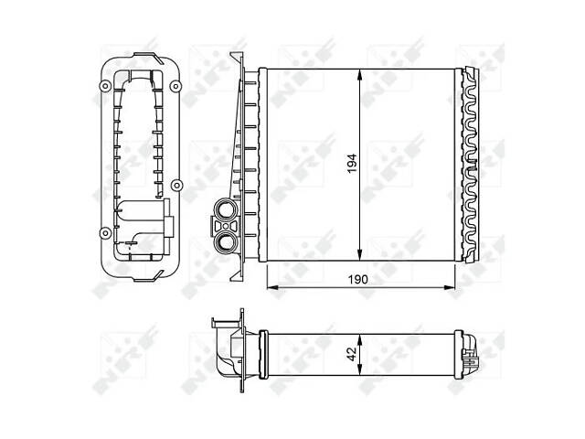 Радиатор печки NRF 54284 Volvo V70, C70, XC70 3545537, 9144221, 3545588 - Фото 5