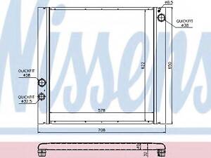 Радіатор RANGE ROVER 2002 - 4.2 SUPERCHARGED(+)[OE PCC500670] NISSENS 64327 на LAND ROVER RANGE ROVER Mk III (LM)