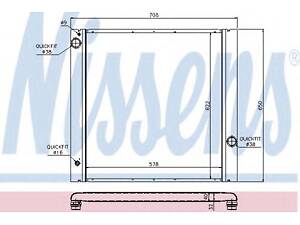 Радіатор RANGE ROVER 2002 - 4.4 i[OE PCC000850] NISSENS 64314 на LAND ROVER RANGE ROVER Mk III (LM)