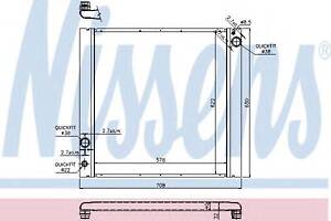 Радіатор RANGE ROVER 2002 - 5.0 i[OE LR010964] NISSENS 64329 на LAND ROVER RANGE ROVER Mk III (LM)